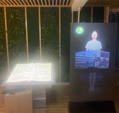 新疆创感全息阅读教室-电子翻书_虚拟讲解员_全息互动教室_武汉百变互动